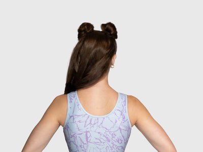 Plum Amethyst Crackle Flip Side Leotard