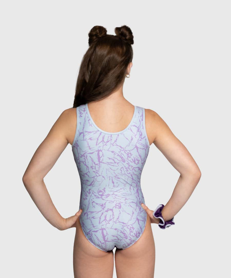 Plum Amethyst Crackle Flip Side Leotard