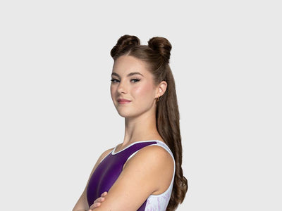 Plum Amethyst Crackle Flip Side Leotard