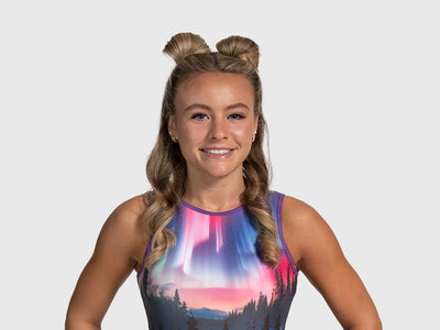 Plum Arctic Sky Traditional Leotard