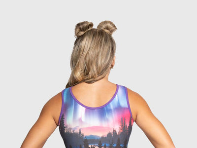 Plum Arctic Sky Traditional Leotard