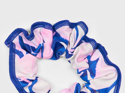 Plum Arctic Rose Scrunchie