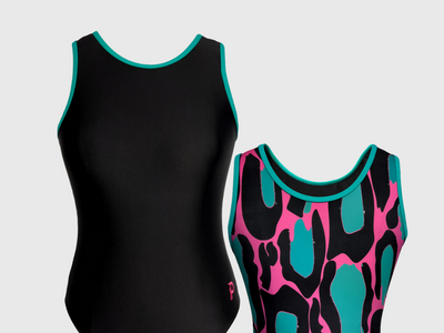 Plum Vintage Panther Be Pink Flipside Leotard