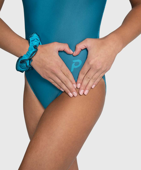 Plum Glacier Crackle Flip Side Gymnastics Leotard