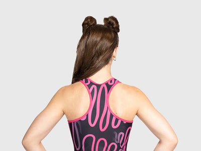Plum Cares Glowing Racerback Leotard