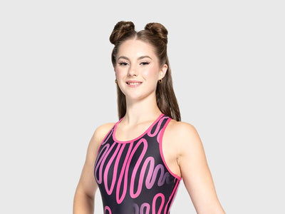 Plum Cares Glowing Racerback Leotard