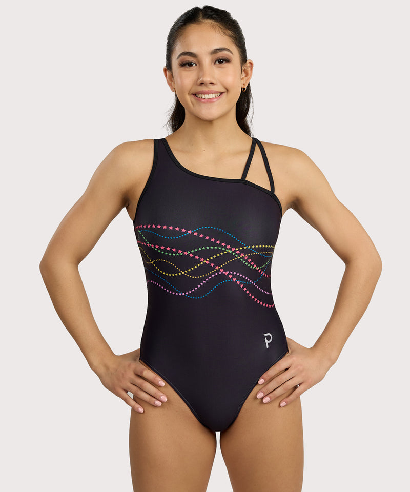 Plum Core Hollywood Strappy Shoulder Leotard