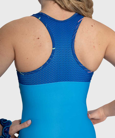 Plum Island Pop Racerback Gymnastics Leotard