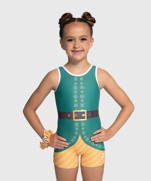 Plum North Pole Spirit Gymnastics Unitard