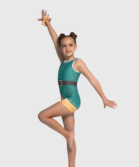 Plum North Pole Spirit Gymnastics Unitard