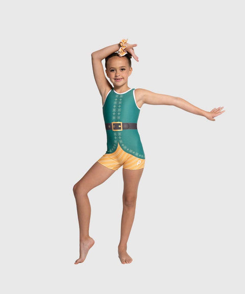 Plum North Pole Spirit Gymnastics Unitard