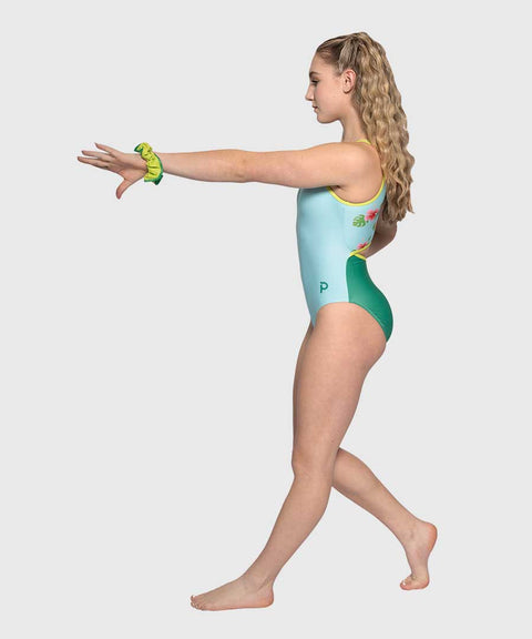 Plum Petal Breeze Keyhole Gymnastics Leotard