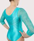 Plum Brilliance Competitive 3/4 Sleeve Leotard