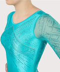 Plum Brilliance Competitive 3/4 Sleeve Leotard