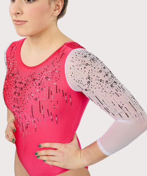 Plum Delilah Competitive 3/4 Sleeve Leotard