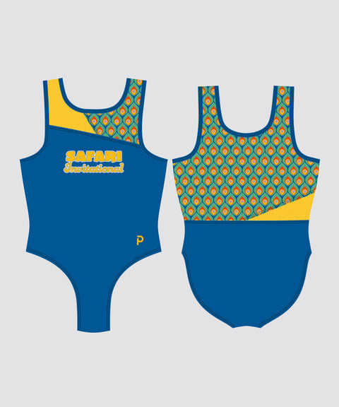 Plum Asymmetric Custom Gymnastics Leotard