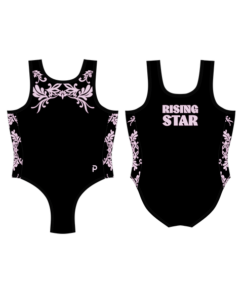 Plum Side Panel Custom Gymnastics Leotard