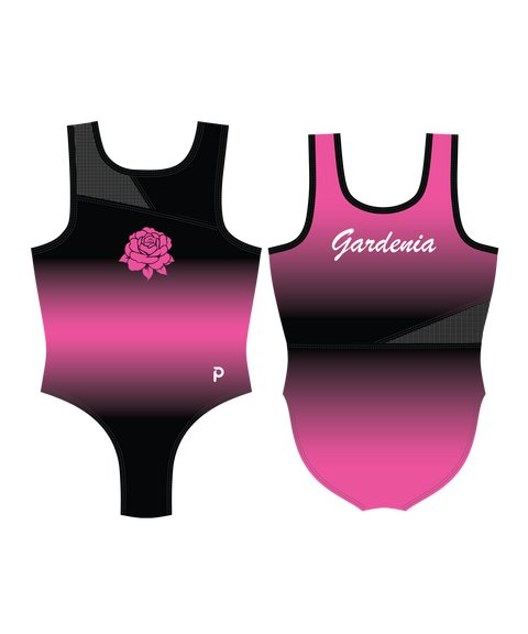 Plum Asymmetric Custom Gymnastics Leotard