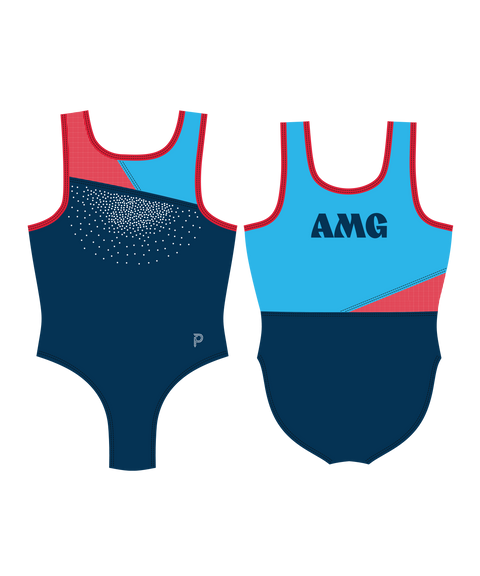 Plum Asymmetric Custom Gymnastics Leotard