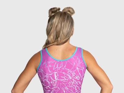 Plum Prism Crackle Flip Side Leotard