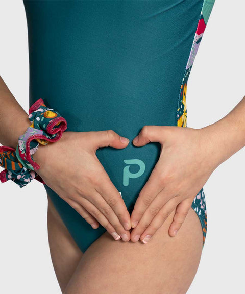 Plum Tropic Twirl Flip Side Gymnastics Leotard