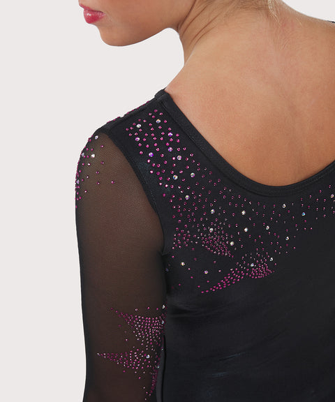 Plum Simply Elegant Sea Star Competition Leotard