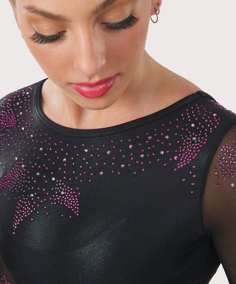 Plum Simply Elegant Sea Star Competition Leotard